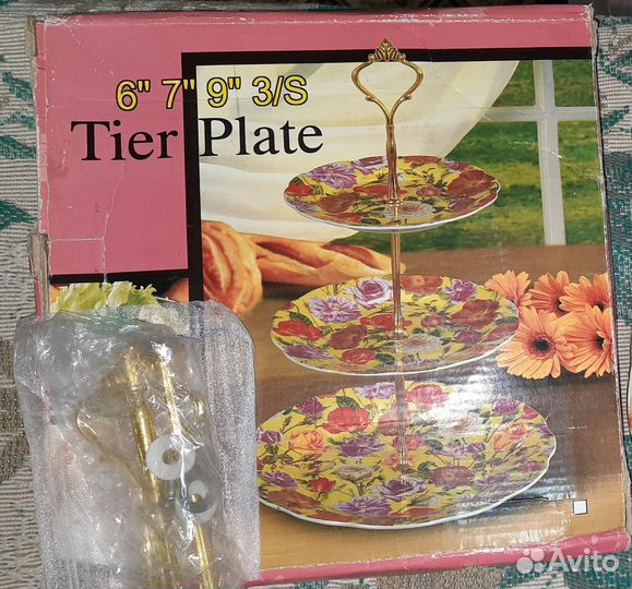 Ваза для фруктов 3-ярусная фруктовница