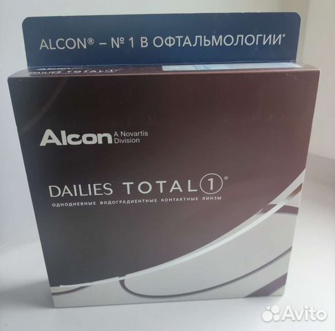 Линзы Alcon dailies total 1 (90 линз) купить в Москве | Личные вещи | Авито