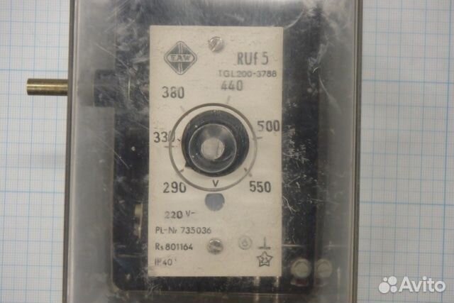 Реле напряжения EAW RUF-5 TGL200-3788 290-550V PL