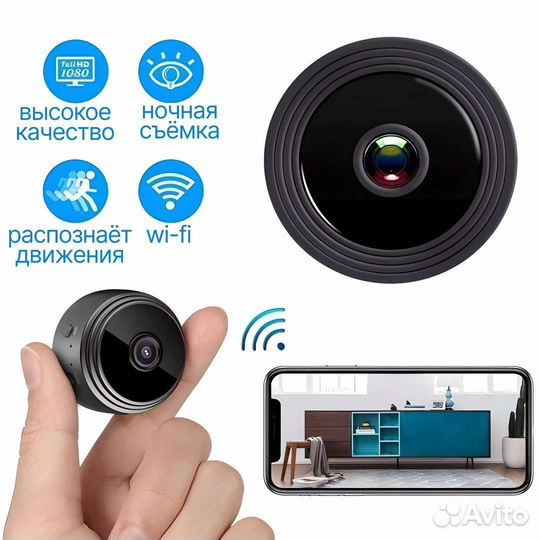 Мини камера видеонаблюдения wifi