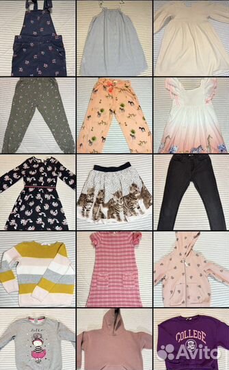 Пакет вещей для девочки 116