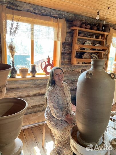 Большие горшки и кувшины, керамика