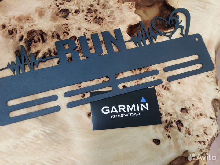 Медальница металлическая +покрытие бег/триатлон