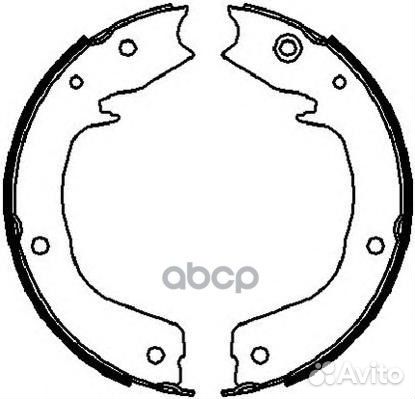 Колодки тормозные барабанные, задние FSB4027 Fe