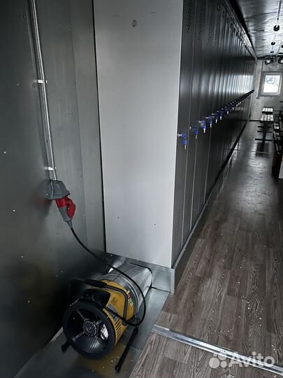 Вагон-дом для просушивания спецодежды, Сушилка