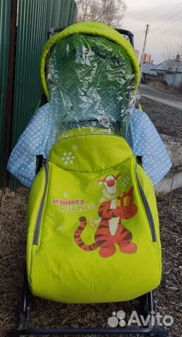 Детские санки коляска ника