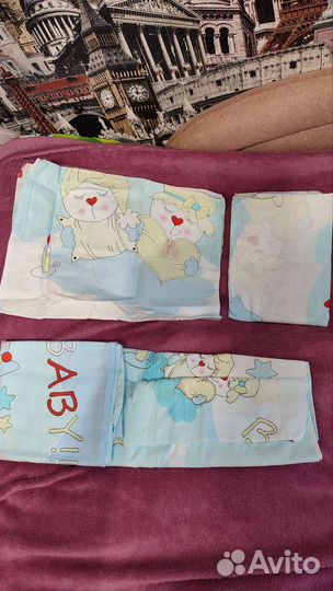 Комплект постельного белья в детскую кроватку