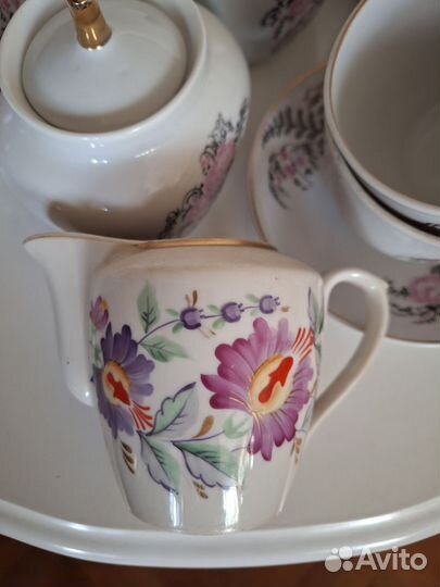 Молочник Песочное фарфор винтаж СССР