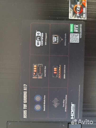 Игровой ноутбук asus tuf gaming a17
