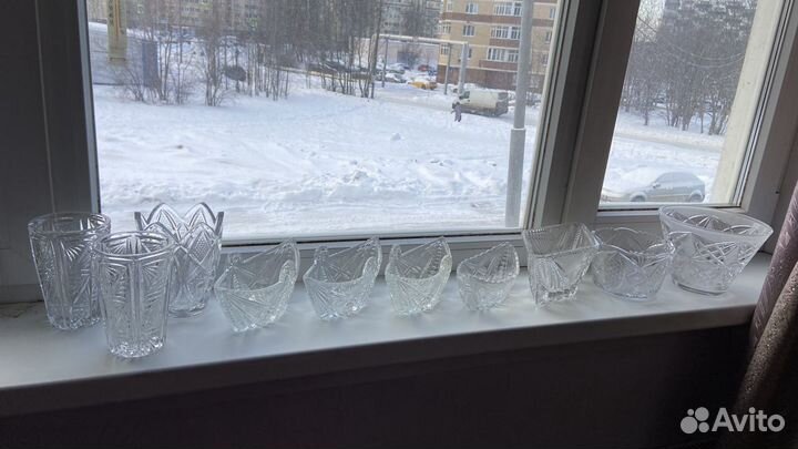 Хрустальная ладья(конфетница)