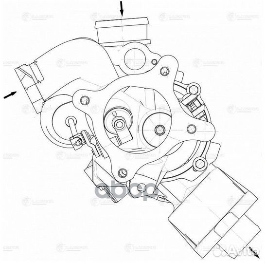 LAT 1855 турбокомпрессор Audi A4 07 LAT1855 L