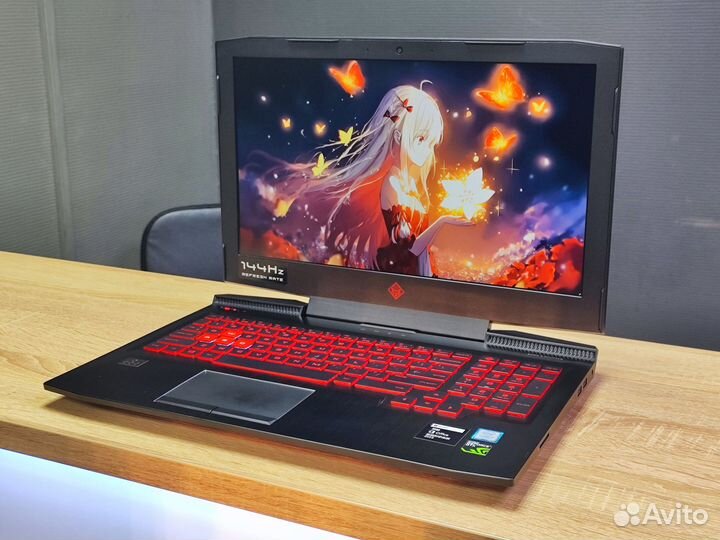 Игровой HP Omen i7-7700HQ GTX1050Ti 144Гц 16гб озу