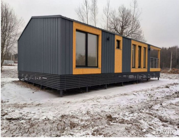 Деревянный дачный дом, зимний 110 м кв Артикул ан-1357