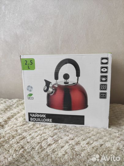 Чайник из нержавеющей стали 2,5 л новый