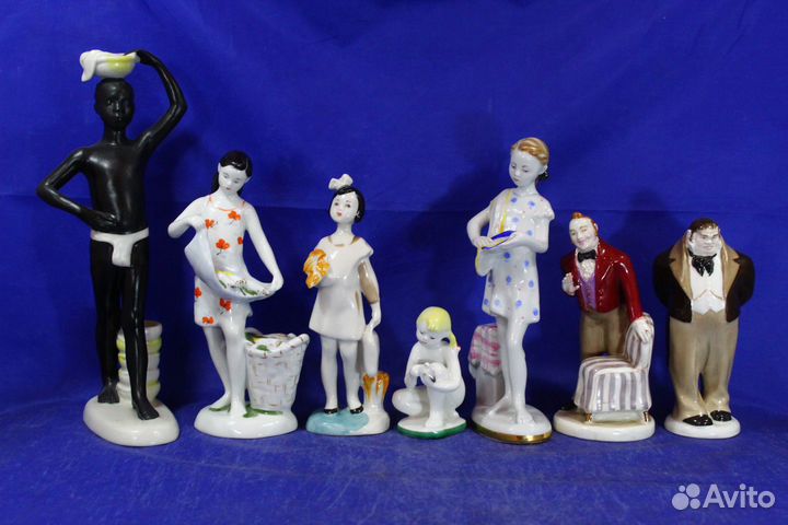 Фарфоровые статуэтки лфз Ленинградские дети Негр