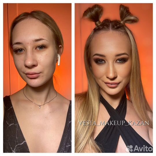 Макияж. В подарок ресницы. Локоны. Визажист