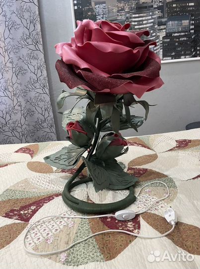 Светильник Роза из изолона 60см