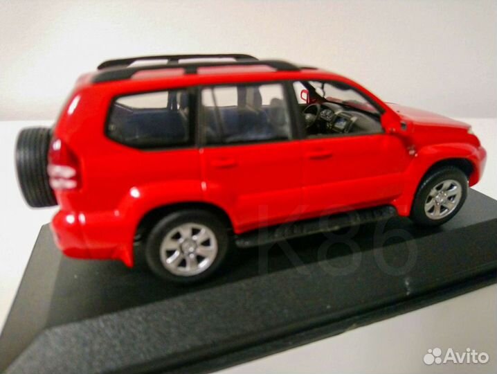 Toyota land cruiser prado 120 red minichamps 1/43