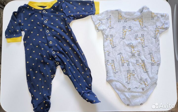 Большой пакет одежды для малыша 56-62-68 см