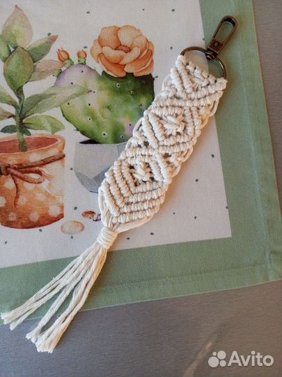 Брелок в стиле бохо аутентичный на сумку hand made