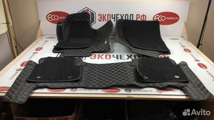 3D Коврики BMW Салон Багажник из Экокожи