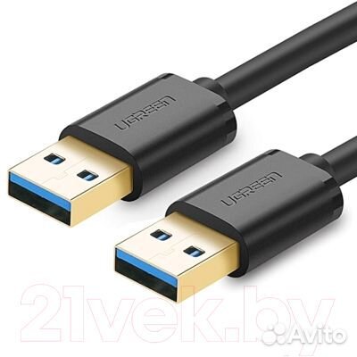 Кабель соединительный USB-A 3.0 AM-AM 2,00 м, (US1