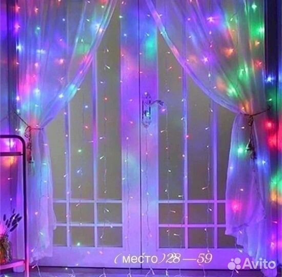 Гирлянды-шторы