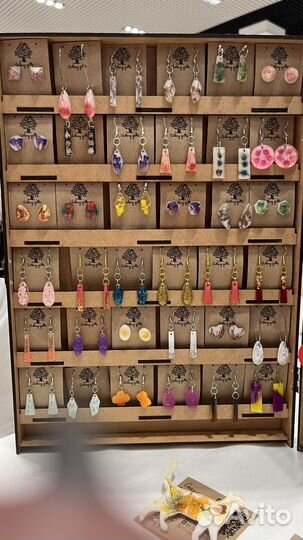 Серьги из эпоксидной смолы