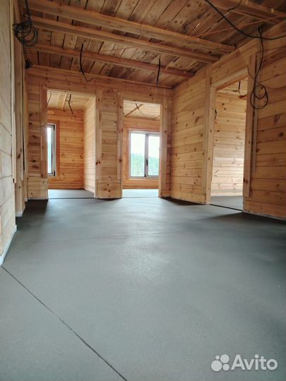 Полусухая стяжка пола с материалом