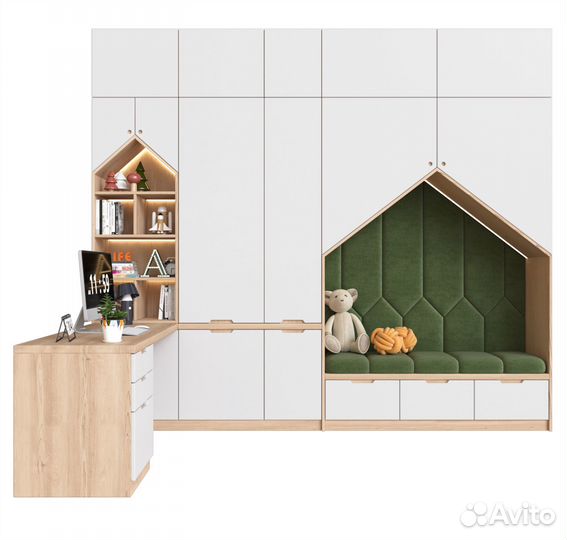 Шкаф в детскую, детский шкаф, шкафчик-домик новый