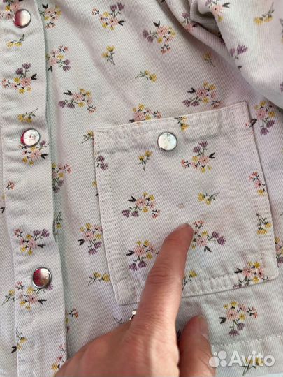 Джинсовая куртка, фуфайка для девочки 98 см