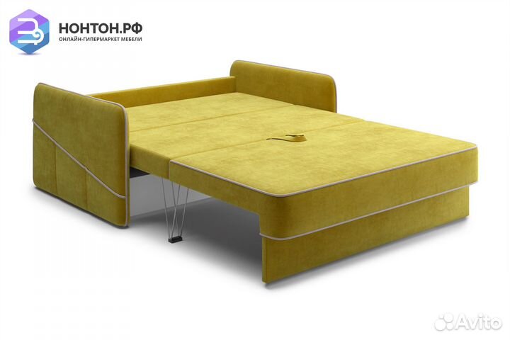 Диван еврокнижка Энерджи горчичный
