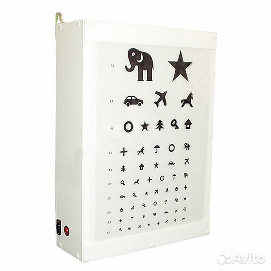 Осветитель таблиц исследования зрения с доп.таблиц