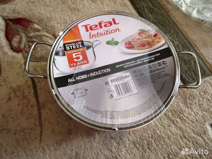 Кастрюля Tefal Intuition G6 4.9 л 24 см