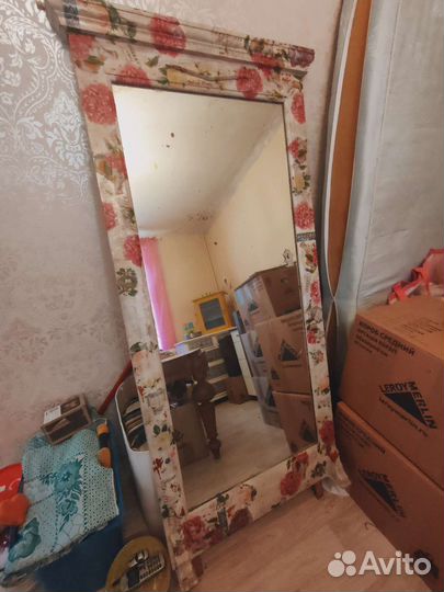 Зеркало старинное напольное