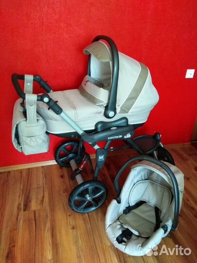 Продаю детскую коляску 3 в 1 Cam cortina evolution