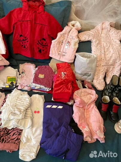 Три больших пакета на девочку размеры 62-86