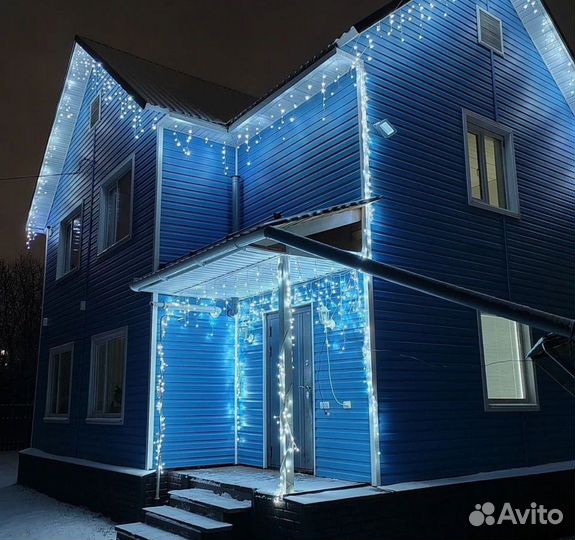 Гирлянда уличная бахрома