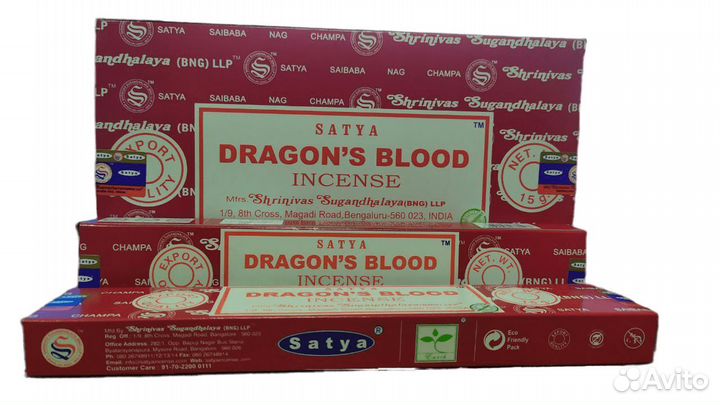 Благовоние satya Dragons Blood Кровь Дракона