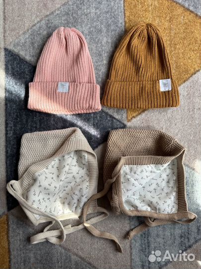 Шапочки детские 0-12