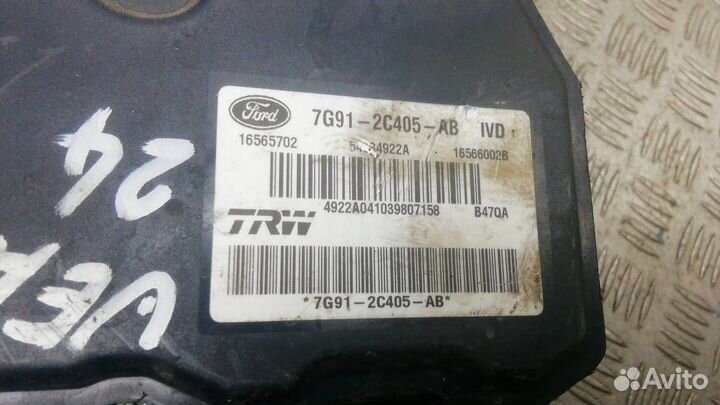 Блок ABS Ford Mondeo 4 2007 7G912C405AB