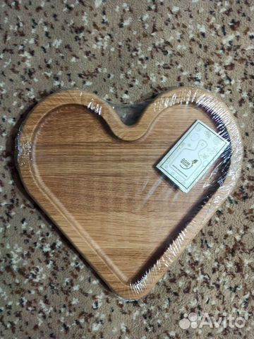 Менажница деревянная из дуба сердце