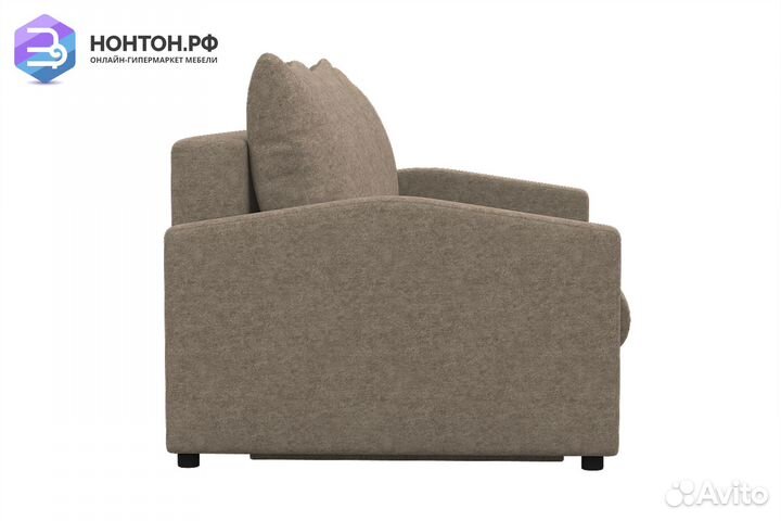 Диван еврокнижка Фаби коричневый