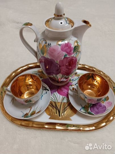 Дулевский сервиз Тет-а-Тет и чайная пара Дулево