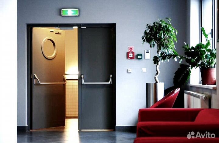 Входные противопожарные металлические двери Ei60