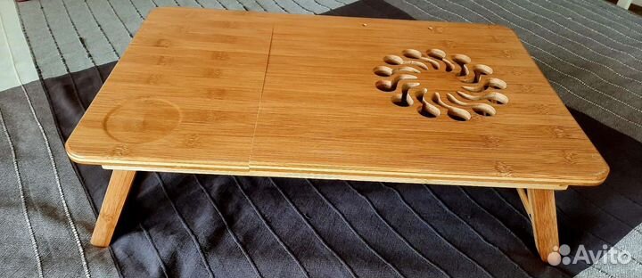 Столик для ноутбука бука в кровать, бамбук