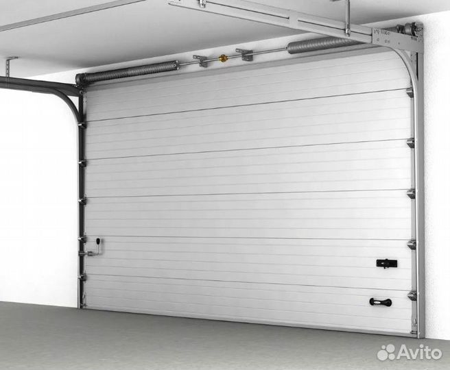 Гаражные секционные ворота установка до 3 дня