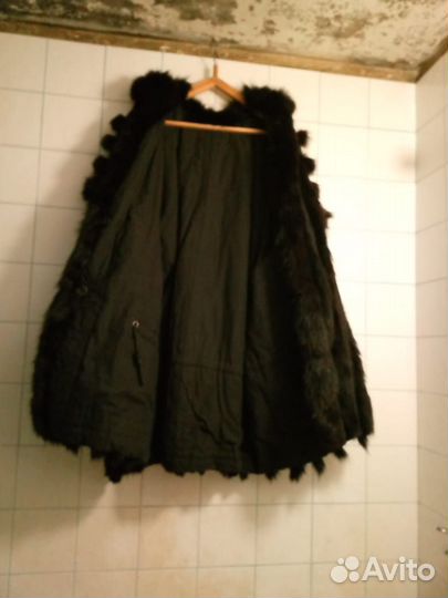 Пальто, куртка с мехом двусторонняя