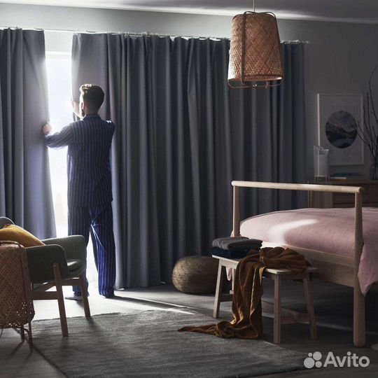 Шторы bengta IKEA 2шт блэкаут