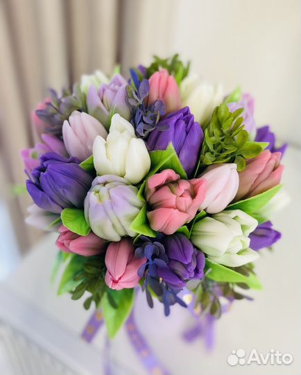 Букет цветов из мыла